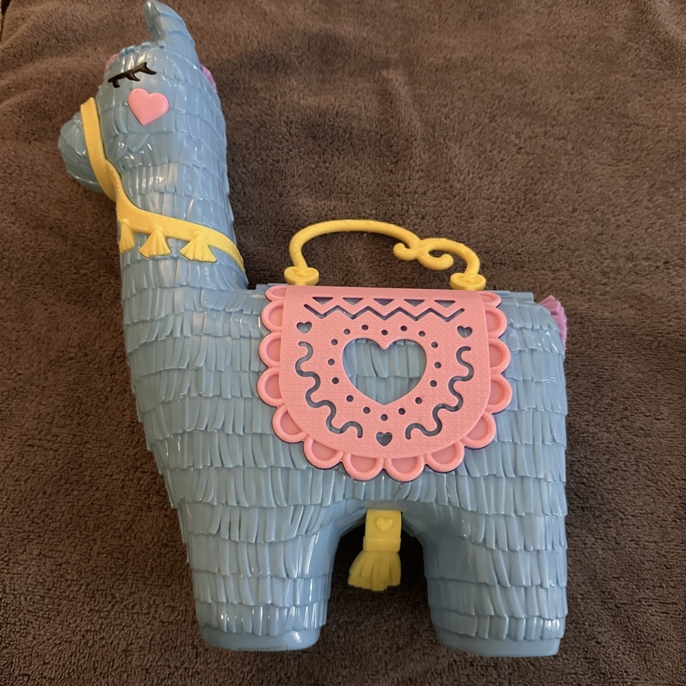 Polly Pocket Pajama Party Llama Party Large Compact No Accessories 12"